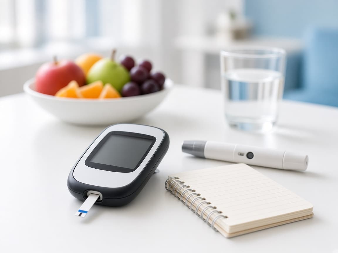 Glucose monitoring equipment used in diabetes care at Param Hospital